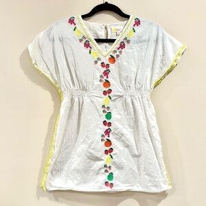 🔥Boden Embroidered White Tunic Top🔥